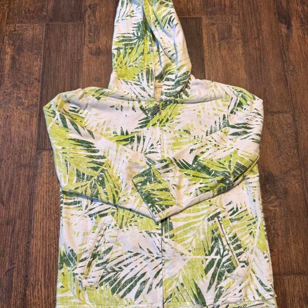Billabong Palm Leaf Zip Up Hoodie Size M